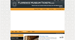 Desktop Screenshot of florence-museum-tickets.com