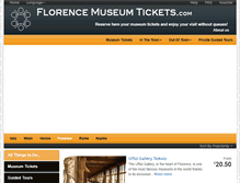 Tablet Screenshot of florence-museum-tickets.com